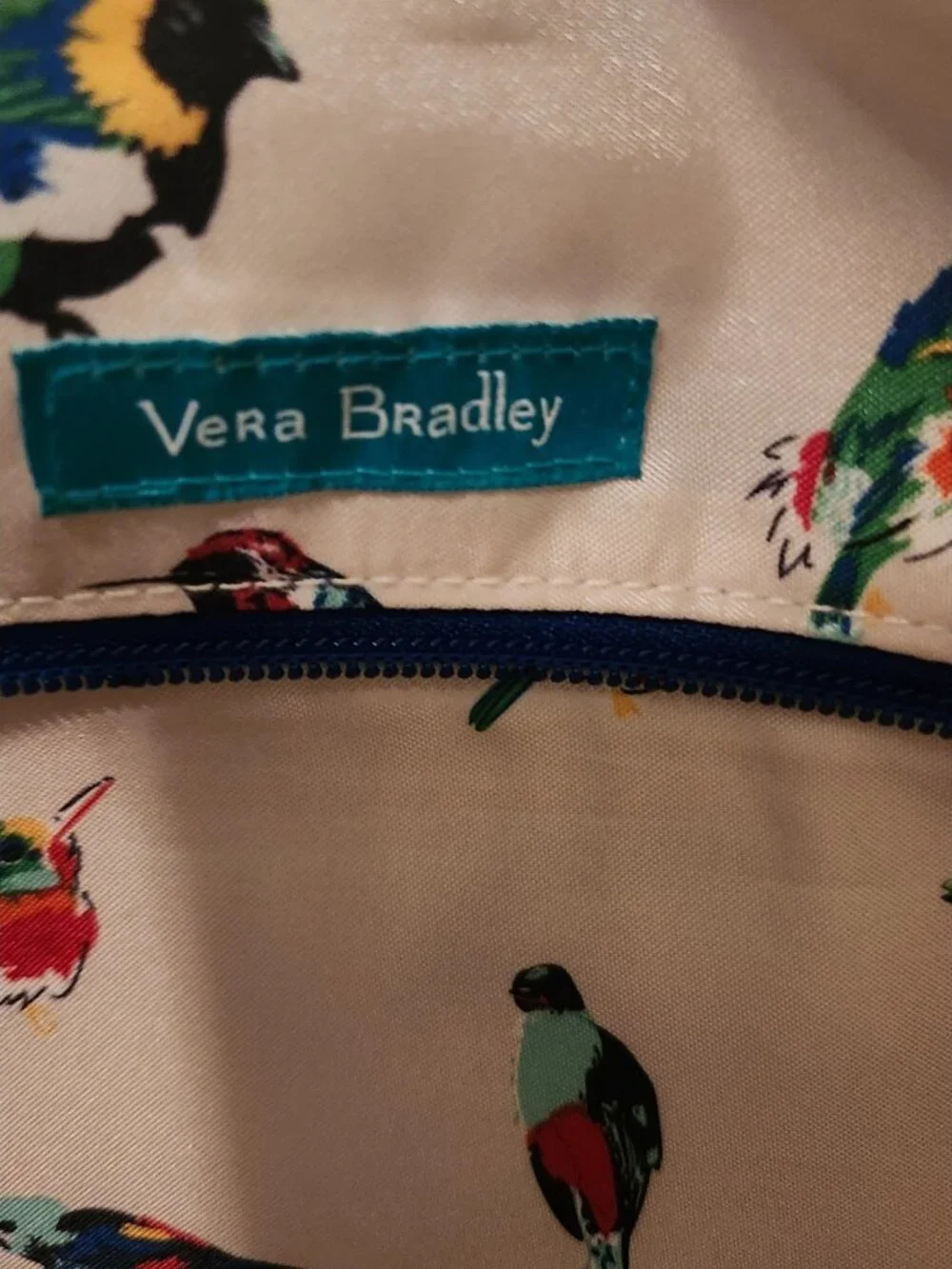 Vera Bradley Lighten Up Laptop Messenger Bag Cool Lagoon pattern